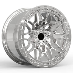 عجلات Beadlock مزورة فضية مصقولة مقاس 5x120 5x112 عجلات سباق من سبائك معدنية للطرق الوعرة لسيارات Bmw M240i G80 M2 M3 M4 M5 X5 M340i