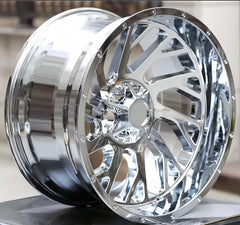 20 22 24 Inch 4x4 Forged Wheels Rims for Hummer H2 H1 Effect Chrome Offroad Rims Wheels for Dodge Ram 2500 3500