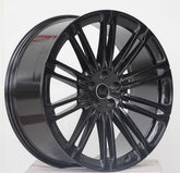 The most favorable price for forged aluminum alloy 18-24 inch 5-hole black multi-spoke alloy car rims, passenger car Land Rover wheels