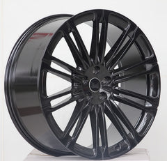 The most favorable price for forged aluminum alloy 18-24 inch 5-hole black multi-spoke alloy car rims, passenger car Land Rover wheels