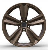 جنوط أودي مزورة مخصصة من ١٧ إلى ٢١ بوصة PCD5x112 5x120 أودي Q3 Q5 A5 A8 عجلات من سبائك الألومنيوم 6061-T6 بتصميم السيف البرونزي