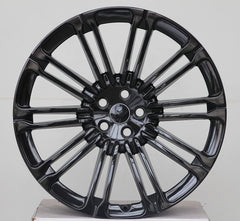The most favorable price for forged aluminum alloy 18-24 inch 5-hole black multi-spoke alloy car rims, passenger car Land Rover wheels