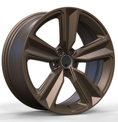 جنوط أودي مزورة مخصصة من ١٧ إلى ٢١ بوصة PCD5x112 5x120 أودي Q3 Q5 A5 A8 عجلات من سبائك الألومنيوم 6061-T6 بتصميم السيف البرونزي