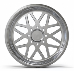 عجلات شاحنات مخصصة مطلية باللون الأسود المصقول الفضي مقاس 18-24 بوصة لسيارات فورد وشيفروليه ودودج وجيب