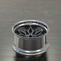 Custom-made two-piece rim middle disc, matte black, bronze, gray, aluminum alloy, high quality guaranteed, private customization