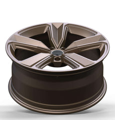 جنوط أودي مزورة مخصصة من ١٧ إلى ٢١ بوصة PCD5x112 5x120 أودي Q3 Q5 A5 A8 عجلات من سبائك الألومنيوم 6061-T6 بتصميم السيف البرونزي