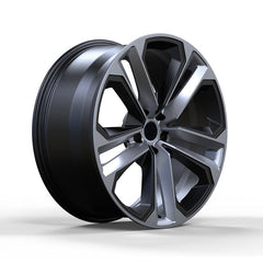 أودي أسود غير لامع مع أسلاك فضية وإطارات من سبائك الألومنيوم وحافة سلكية وعجلات سيارة مزورة