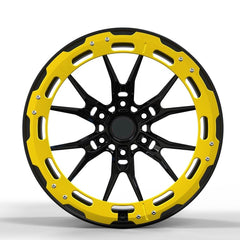 Настраиваемые 20-дюймовые автомобильные диски Evo Hurancan R8 C8 5x120 20-дюймовые матово-золотые Aero Ring Gloss Black Wheel