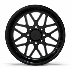 عجلات شاحنات مخصصة مطلية باللون الأسود المصقول الفضي مقاس 18-24 بوصة لسيارات فورد وشيفروليه ودودج وجيب