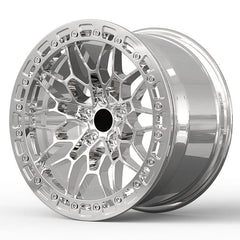 عجلات Beadlock مزورة فضية مصقولة مقاس 5x120 5x112 عجلات سباق من سبائك معدنية للطرق الوعرة لسيارات Bmw M240i G80 M2 M3 M4 M5 X5 M340i