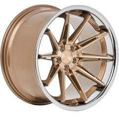 Single-wheel hub Ford Mustang gt350_Gt500_S550_18 to 24-inch custom wheel rims with forged bronze deep concave wheels