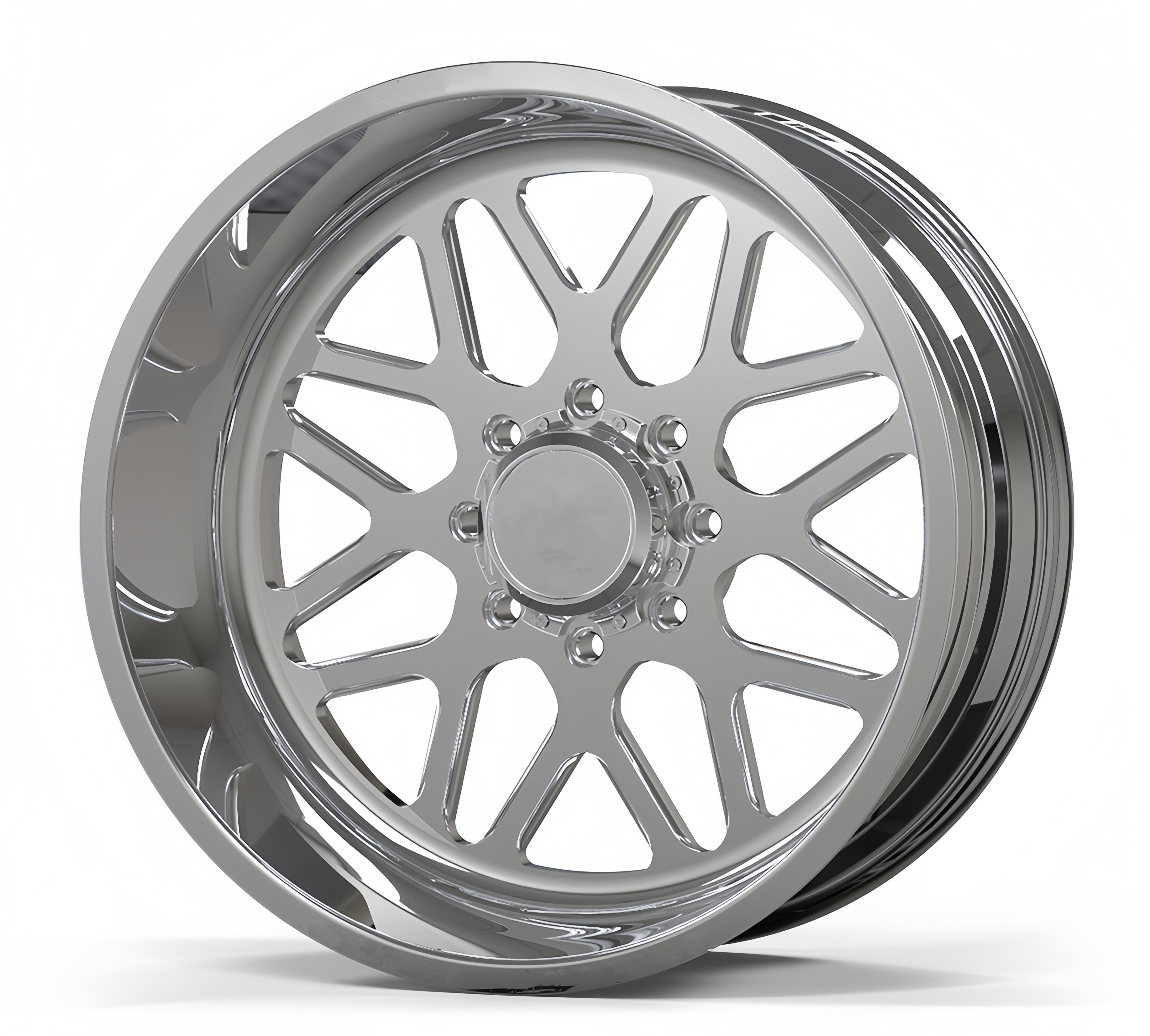 Custom Sliver Polished Black Coated Forged Truck Wheels  18-24 Inch for Ford Chevy Dodge Jeep