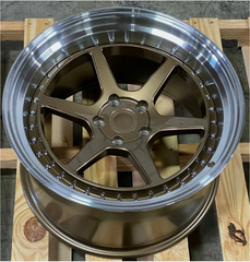 5 Spoke Deep Dish 2 Piece Forged Wheel Rims for Porsche 997.1 Carrera S Cabriolet Subaru BRZ BMW M3 Mercedes Benz C63 2-piece forged wheel hub 5*112 5*120 5*114.3 16-17-18-19-20-21-22inch for BMW Benz